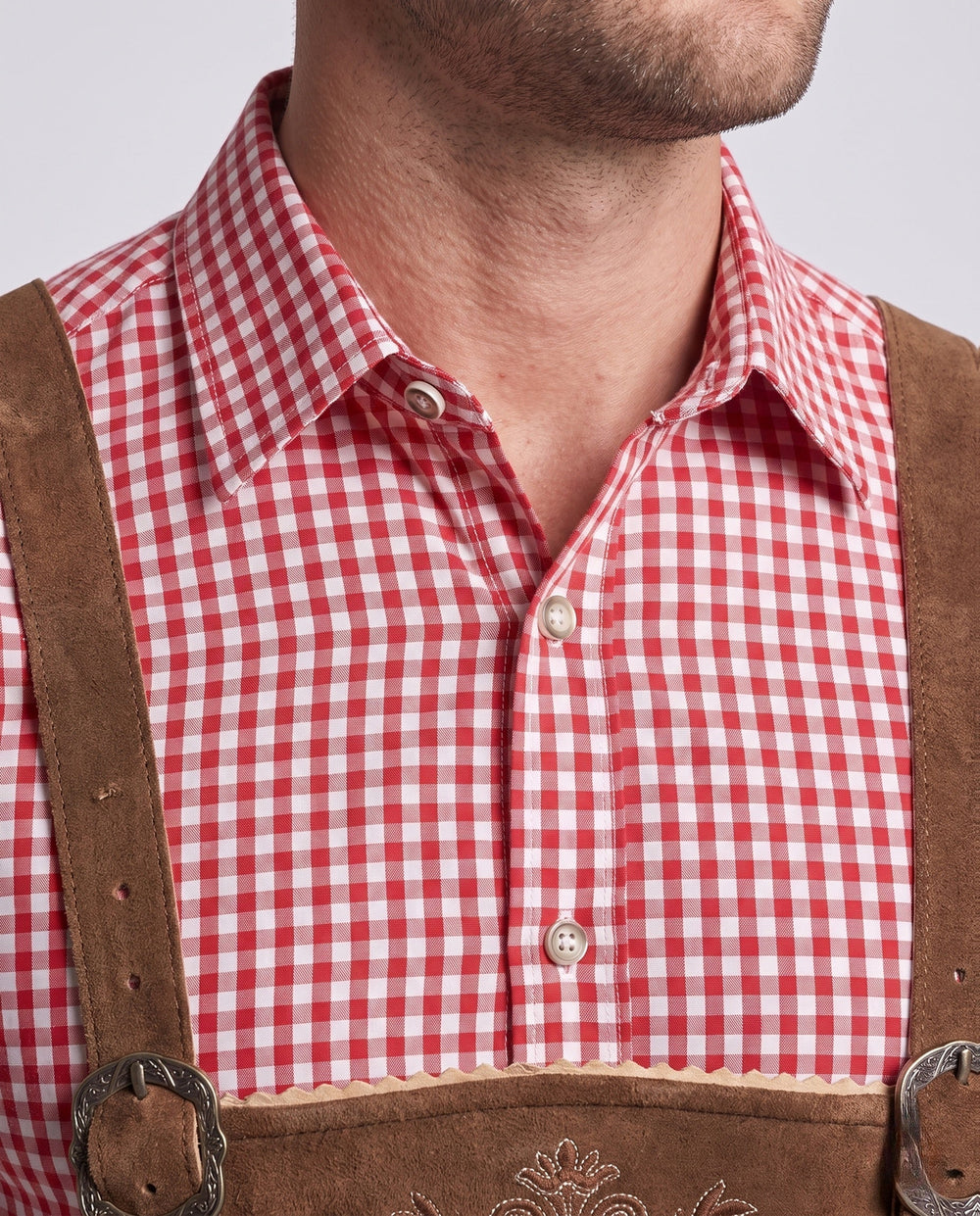 Herren Traditionelle Lederhose zum Oktoberfest mit Stickerei (2)