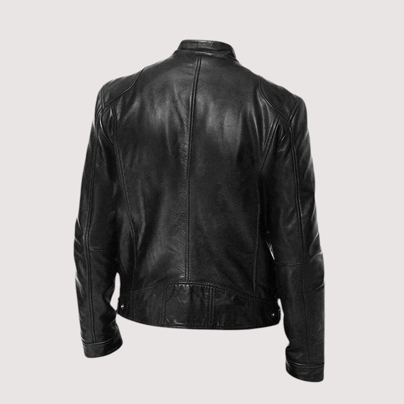 Herren Übergangsjacke aus Leder für Herbst (3)
