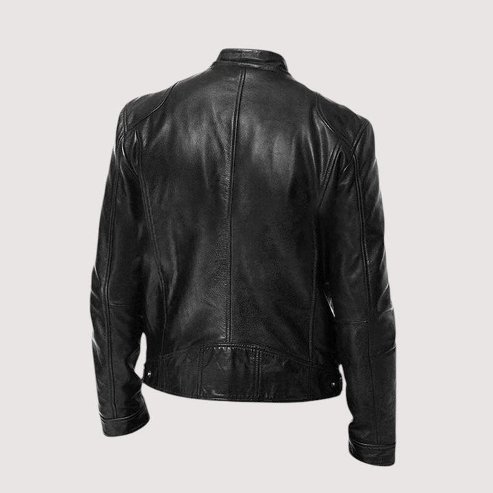 Herren Übergangsjacke aus Leder für Herbst (3)