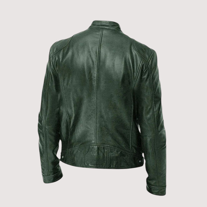 Herren Übergangsjacke aus Leder für Herbst (5)