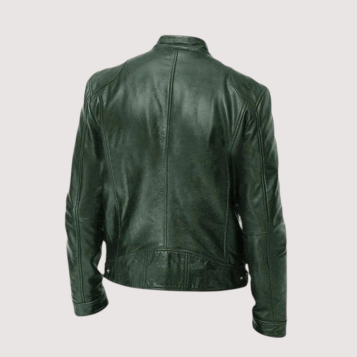 Herren Übergangsjacke aus Leder für Herbst (5)