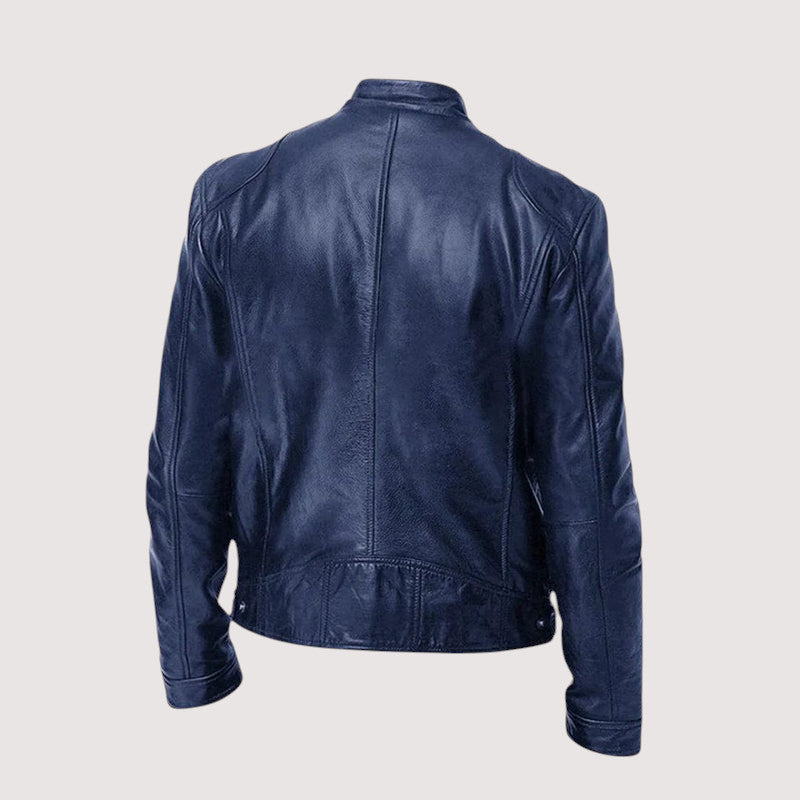 Herren Übergangsjacke aus Leder für Herbst (7)