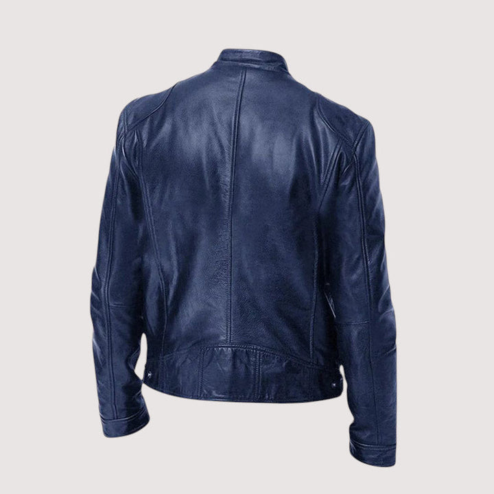 Herren Übergangsjacke aus Leder für Herbst (7)