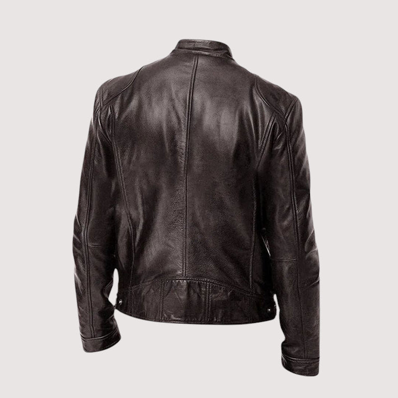 Herren Übergangsjacke aus Leder für Herbst (9)