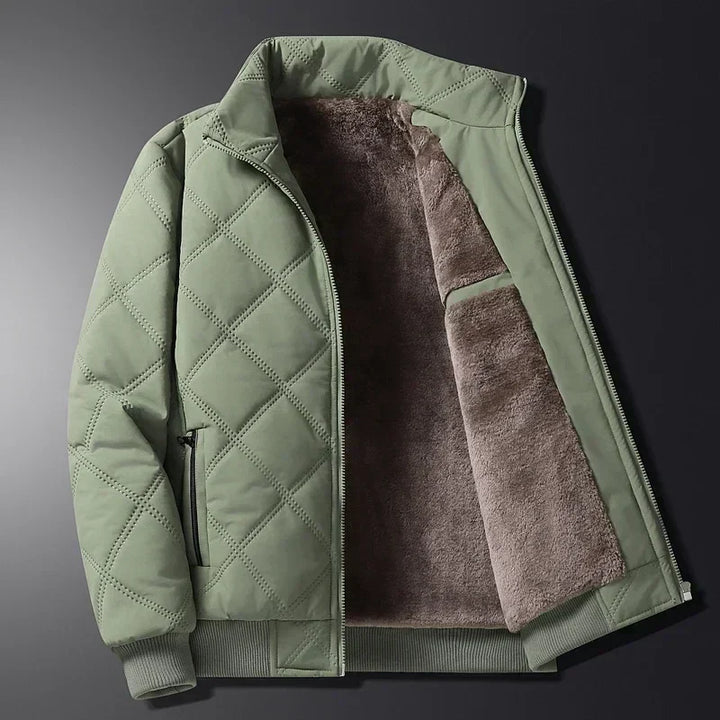 Herren Übergangsjacke mit klassischem Design und Komfort in Grün