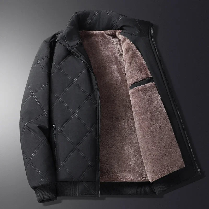 Herren Übergangsjacke mit klassischem Design und Komfort in Schwarz