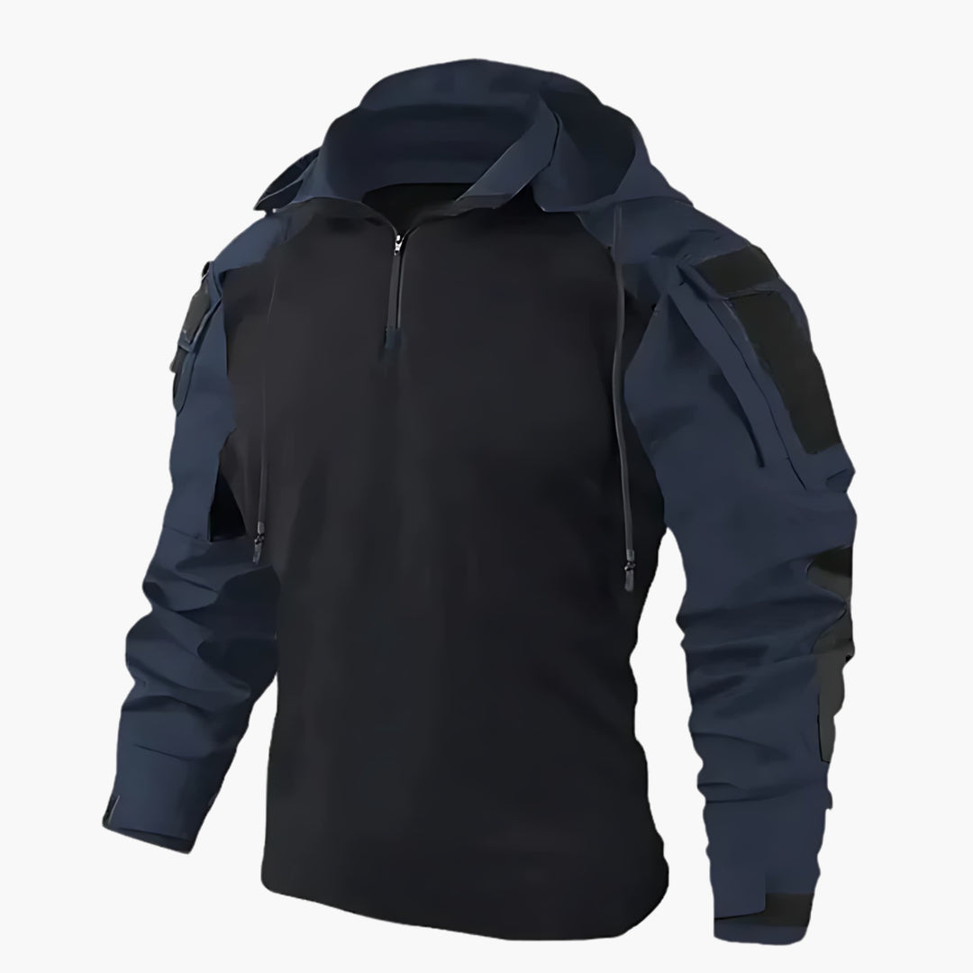 Herren Utility-Jacke für Outdoor-Abenteuer in Dunkelblau