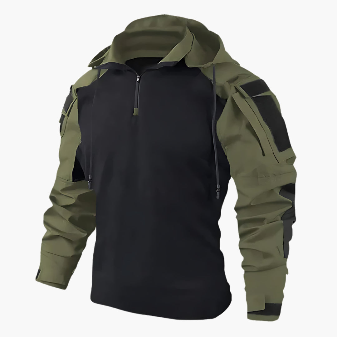 Herren Utility-Jacke für Outdoor-Abenteuer in Dunkelgrün