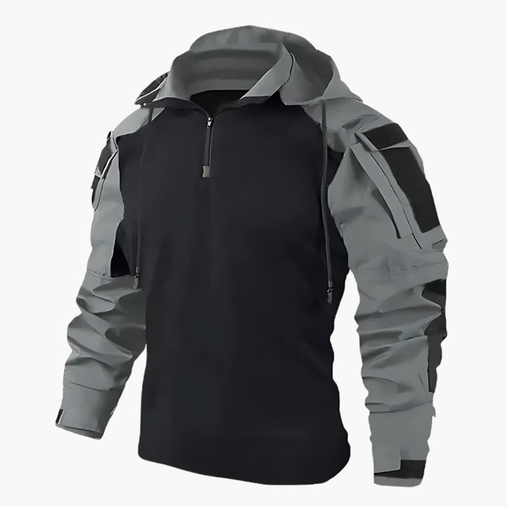 Herren Utility-Jacke für Outdoor-Abenteuer in Grau