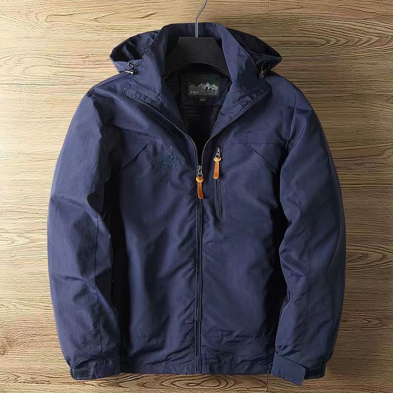 Herren Wasserabweisende Jacke für den Herbst in Blau