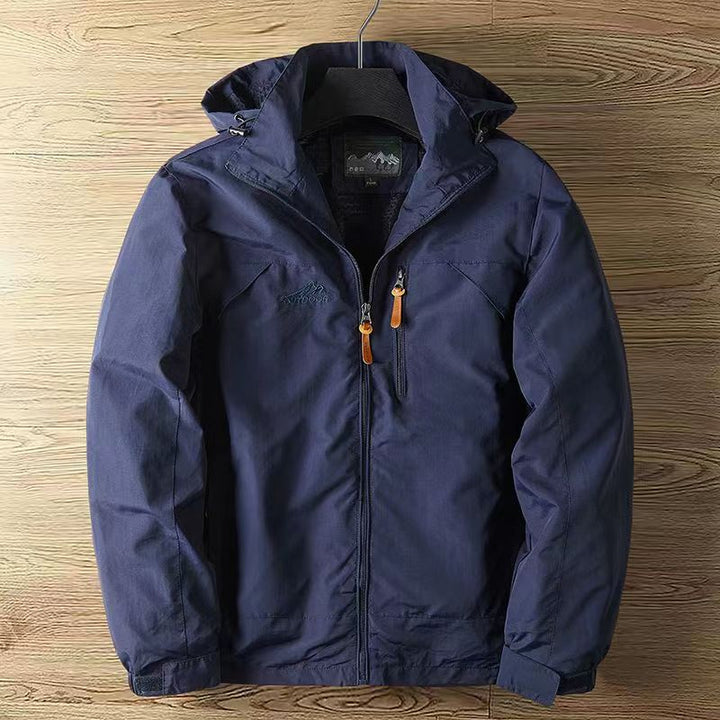 Herren Wasserabweisende Jacke für den Herbst in Blau