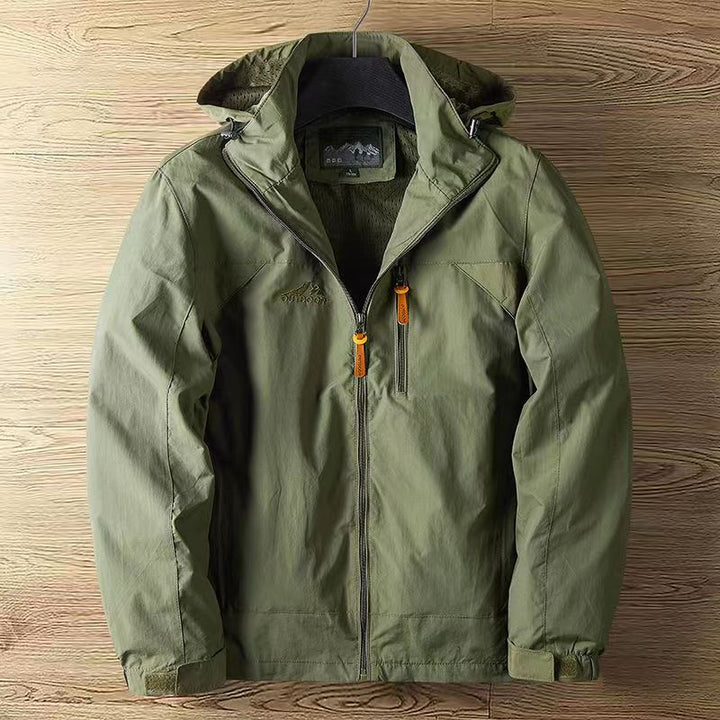 Herren Wasserabweisende Jacke für den Herbst in Grün