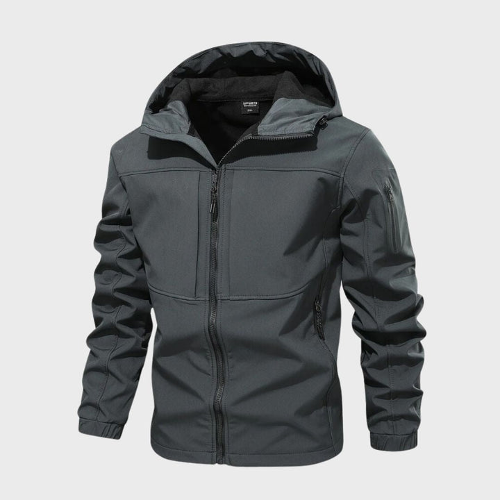 Herren Wasserdichte Softshell-Jacke für Alltag in Grau