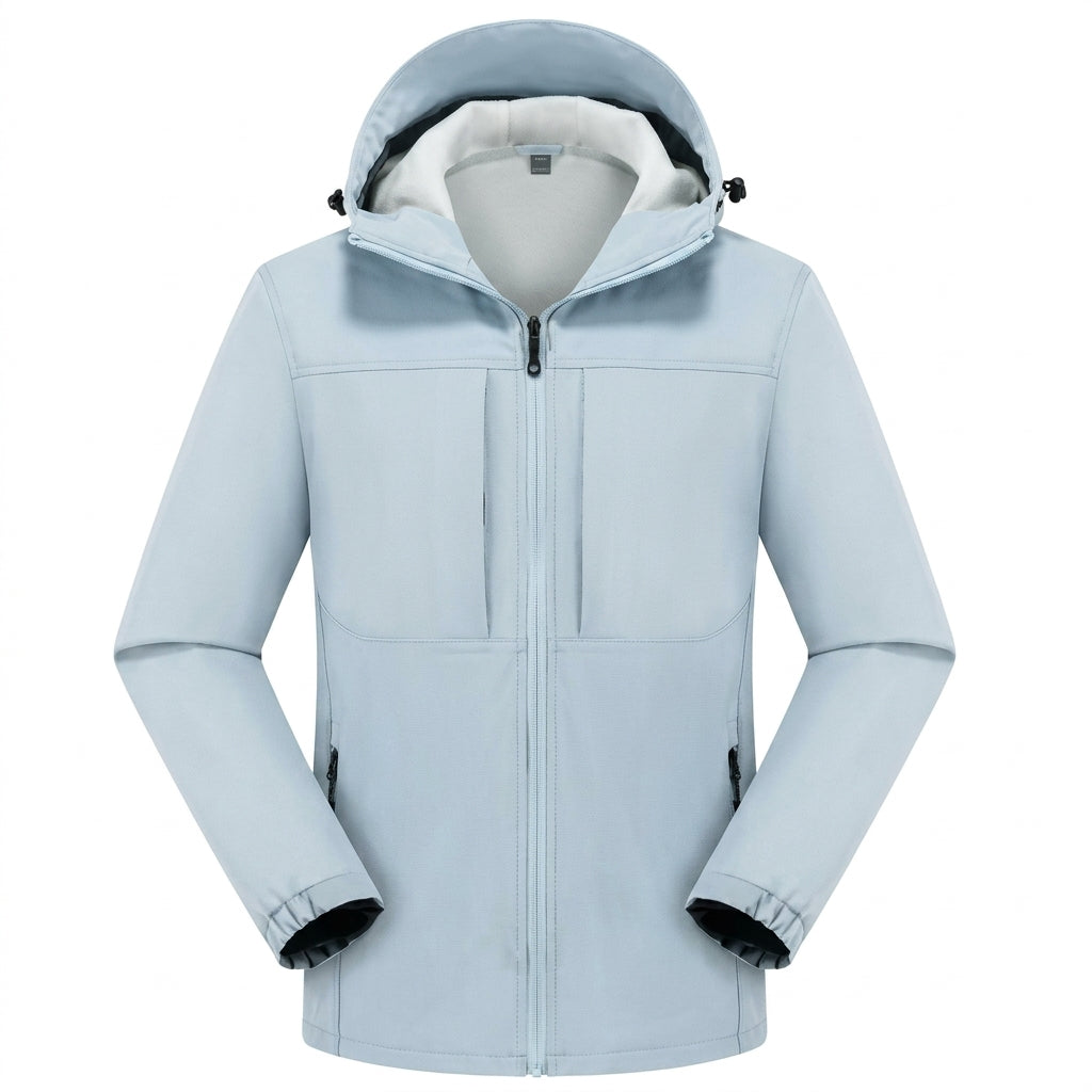 Herren Wasserdichte Softshelljacke für Alltag und Abenteuer in Eisblau