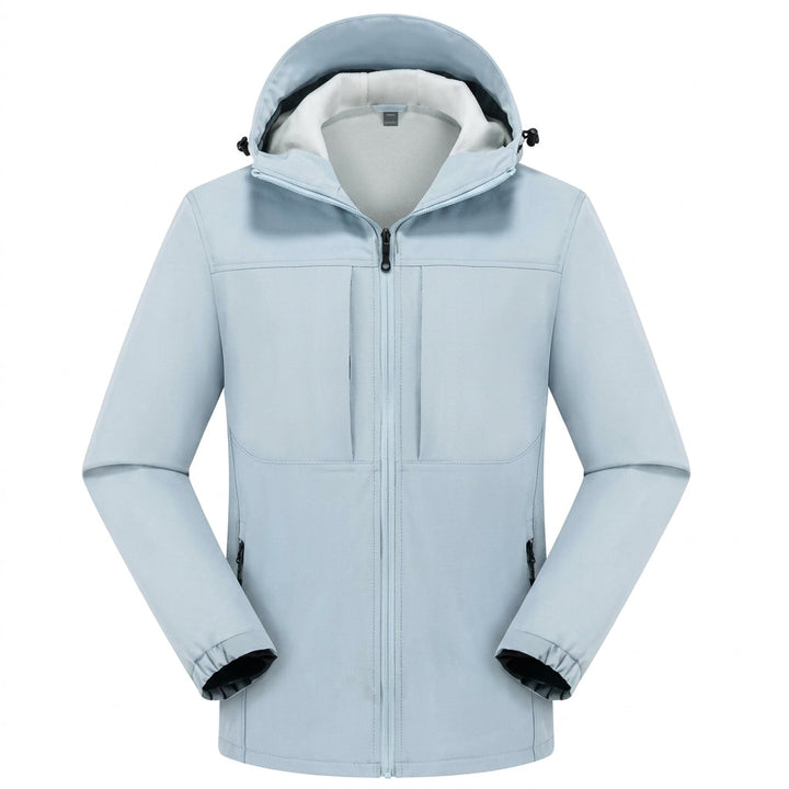 Herren Wasserdichte Softshelljacke für Alltag und Abenteuer in Eisblau