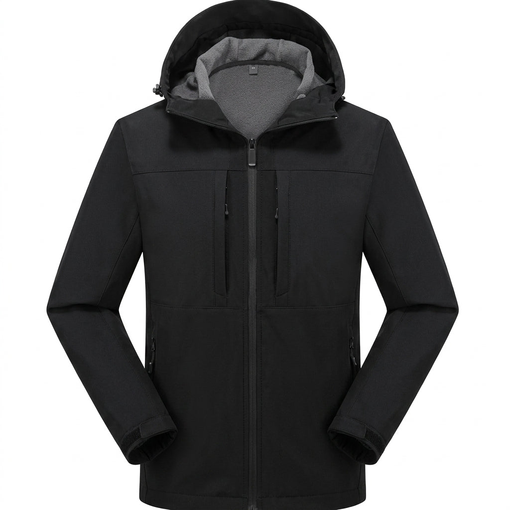 Herren Wasserdichte Softshelljacke für Alltag und Abenteuer in Grau