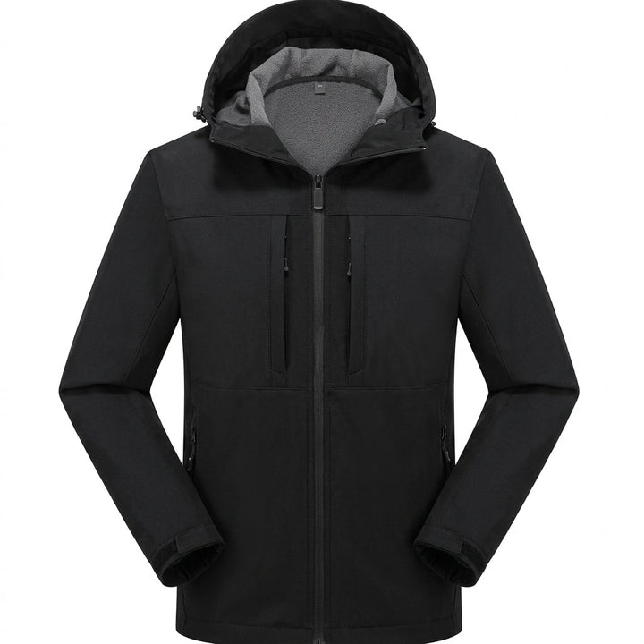 Herren Wasserdichte Softshelljacke für Alltag und Abenteuer in Grau