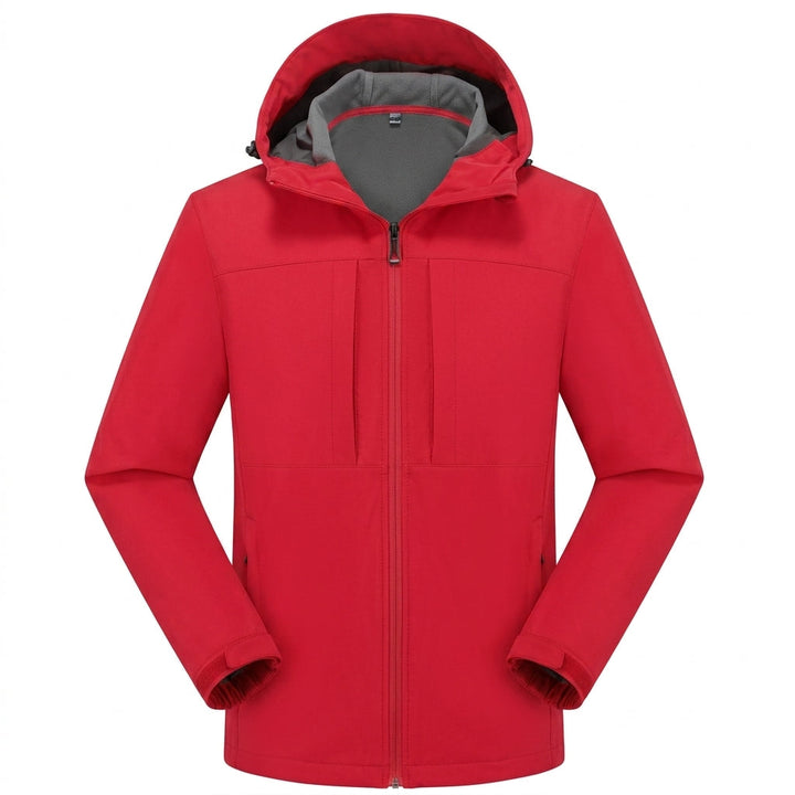 Herren Wasserdichte Softshelljacke für Alltag und Abenteuer in Rot