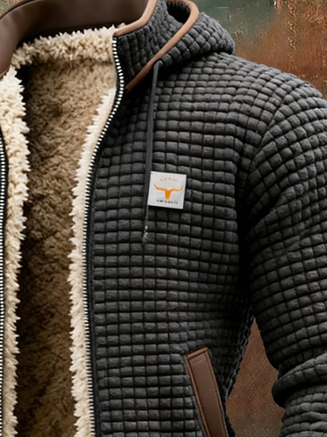 Herren Winddichte Steppjacke für den Herbst (7)