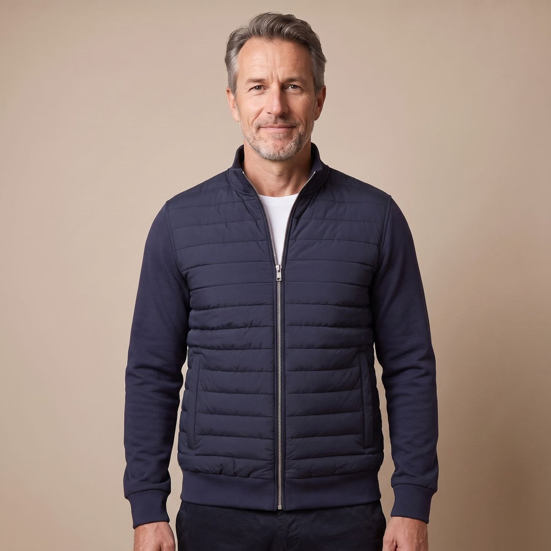 Herren Winterjacke mit Hybrid-Steppung (2)