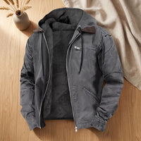Fabian | Herren Winterjacke mit Puffer und Fleece-Futter