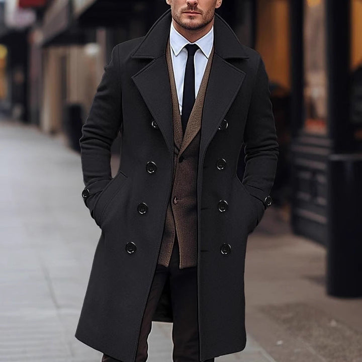 Herren Winterjacke mit Zweireiher-Front (2)
