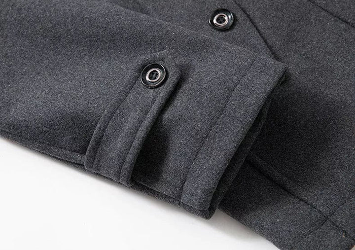 Herren zweiteiliger Wollmantel für den Herbst (4)
