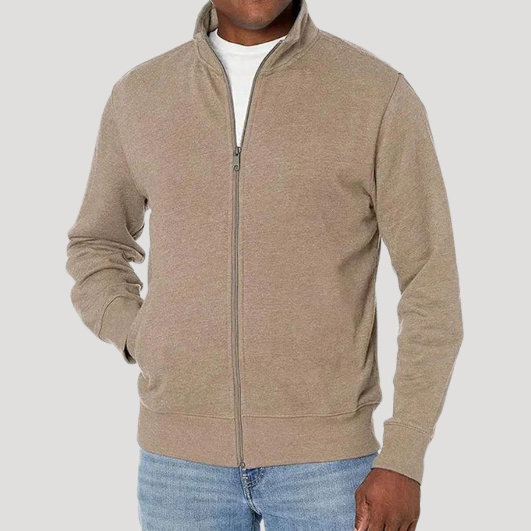 Herrenjacke im modernen Stil für den Herbst in Beige