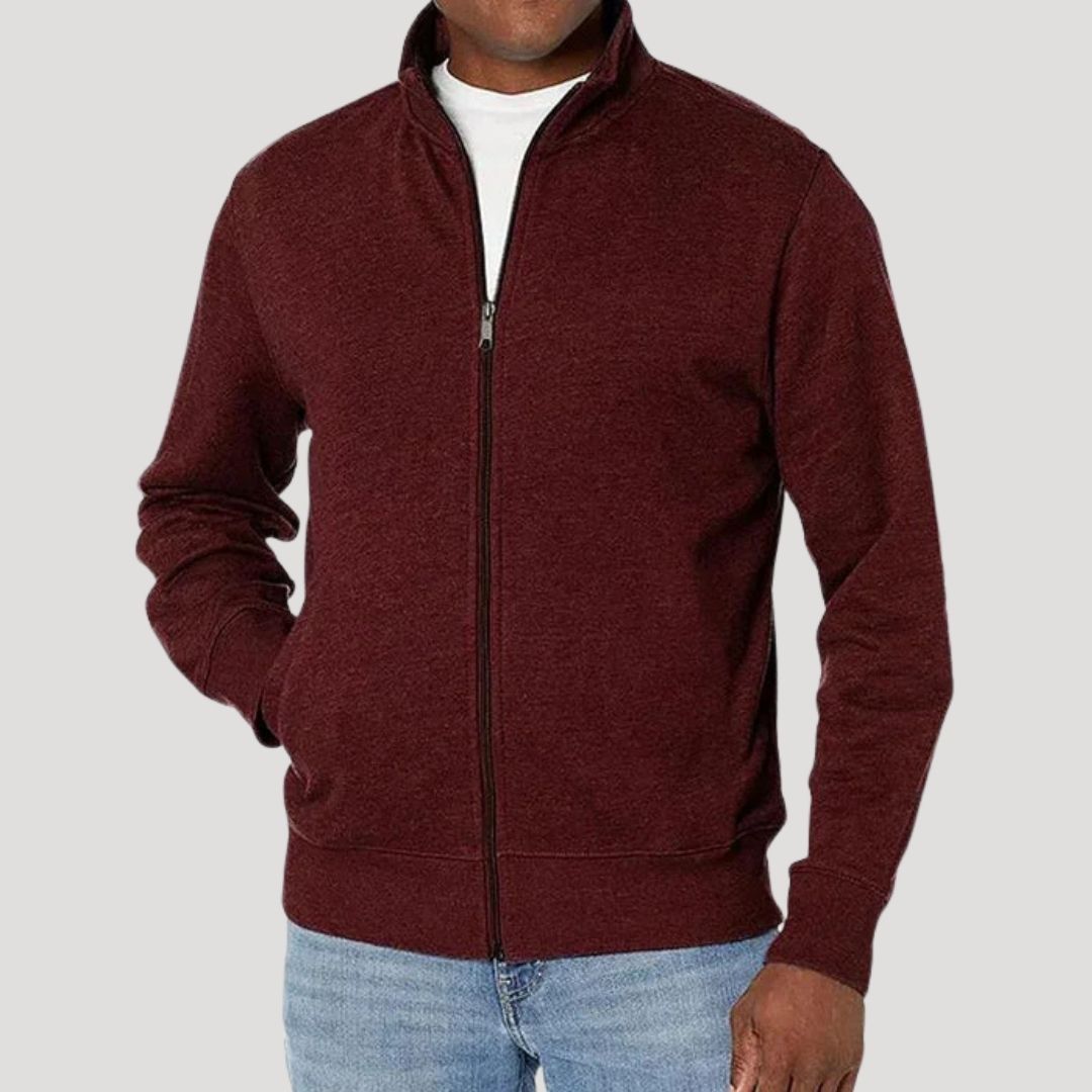 Herrenjacke im modernen Stil für den Herbst in Rot