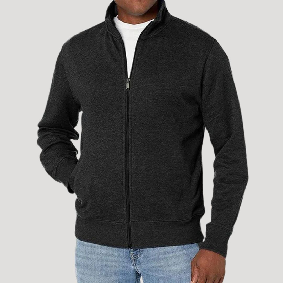 Herrenjacke im modernen Stil für den Herbst in Schwarz