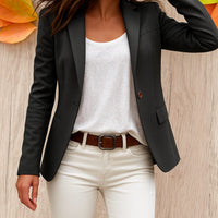 Katharina | Klassisch strukturierter Blazer im Damen-Trenchcoat-Stil