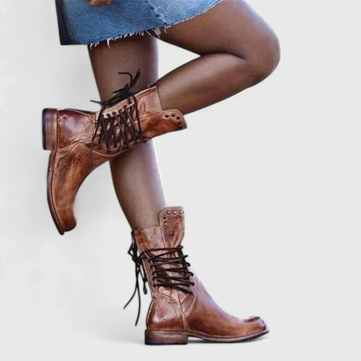 Klassische Damen Lederstiefel für den Alltag (2)