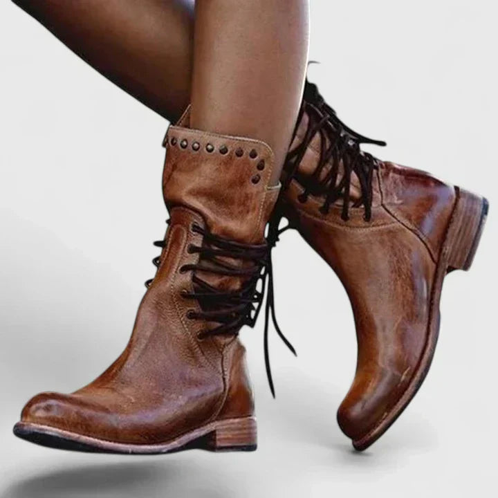 Klassische Damen Lederstiefel für den Alltag (4)