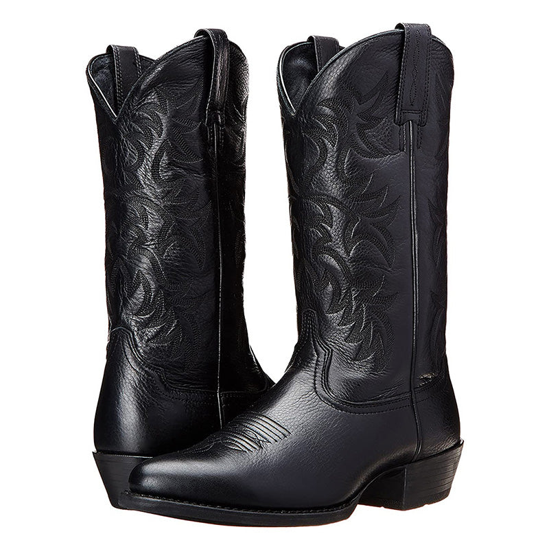 Klassische Damen Winterstiefel im Westernstil in Schwarz 2