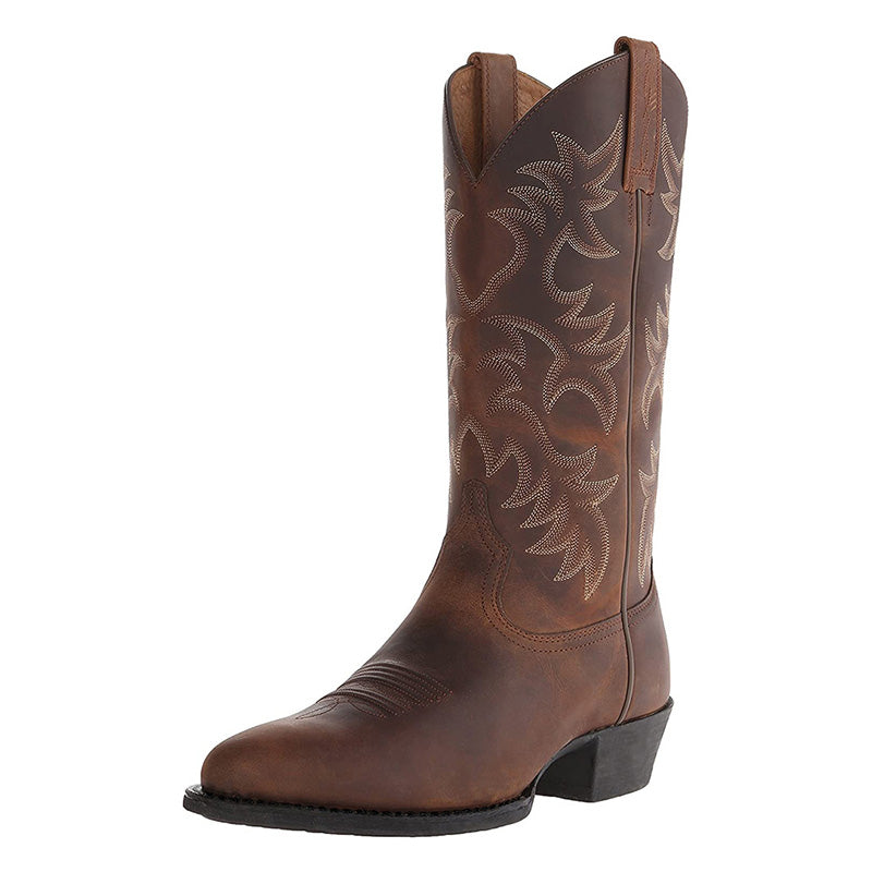 Klassische Damen Winterstiefel im Westernstil in Schwarz 6