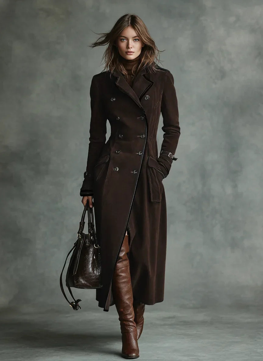 Klassische Jacke für Damen zum Kombinieren in Coffee