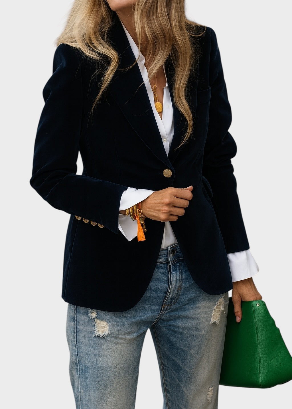 Klassischer Blazer mit elegantem Schnitt in Schwarz