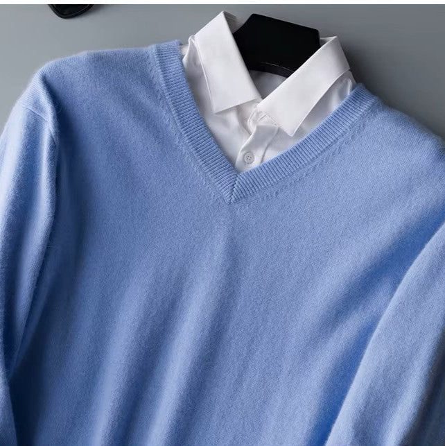 Klassischer Herren Strickpullover für den Herbst (8)