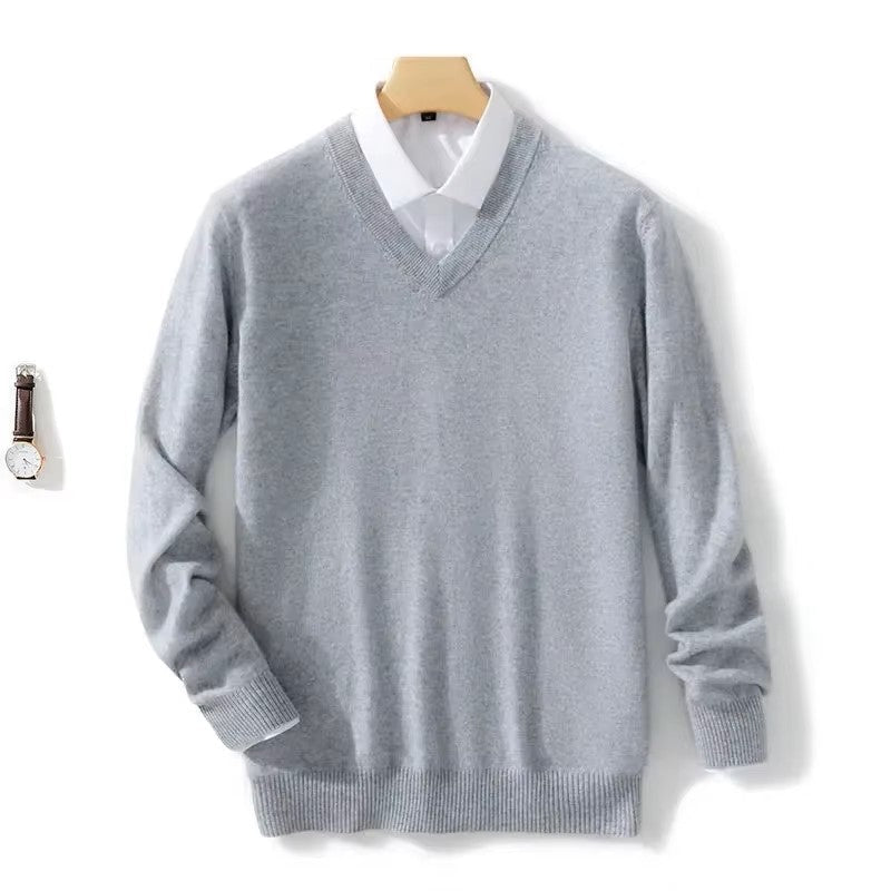 Klassischer Herren Strickpullover für den Herbst (9)