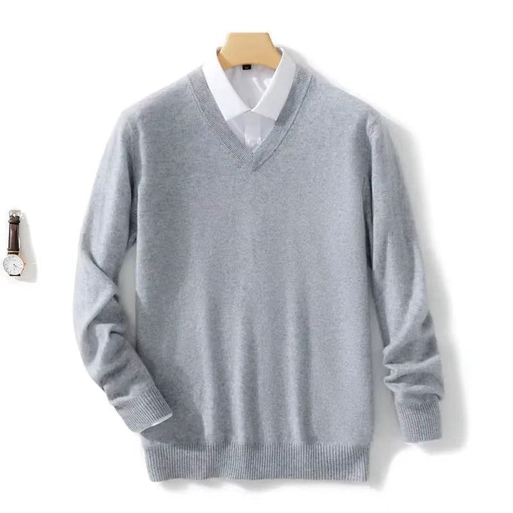 Klassischer Herren Strickpullover für den Herbst (9)