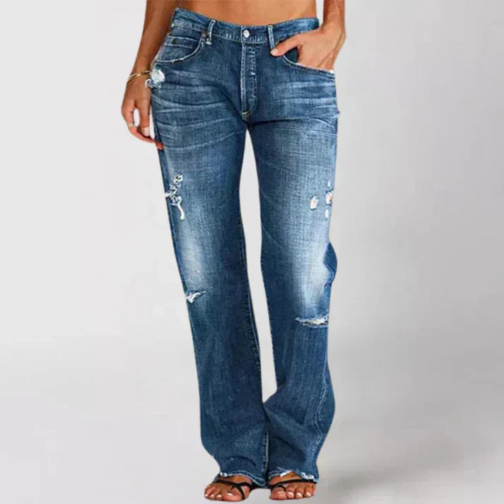 Komfortable Damen Jeans mit eleganter Passform in Dunkelblau