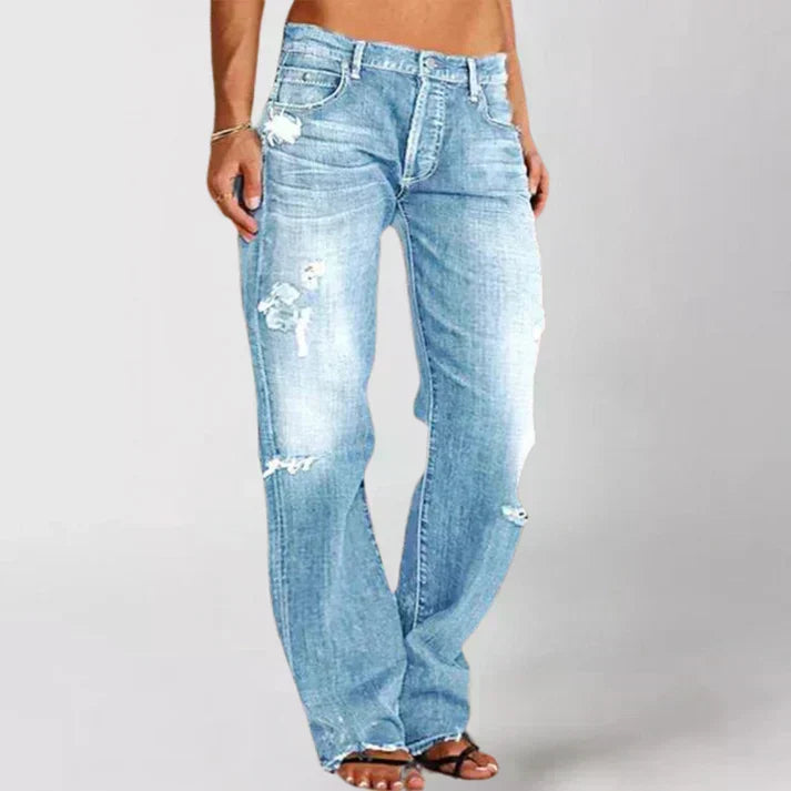 Komfortable Damen Jeans mit eleganter Passform in Hellblau