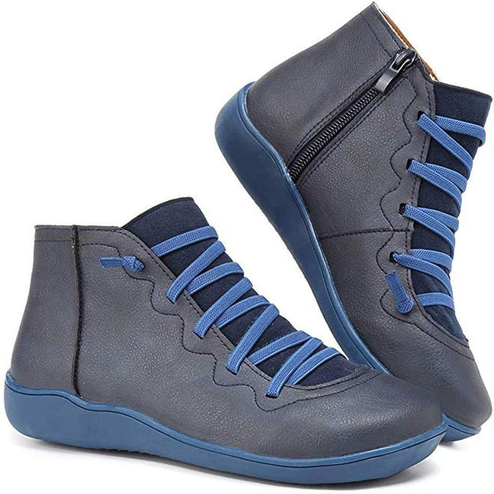 Komfortable Damen Stiefeletten für den Herbst in Blau