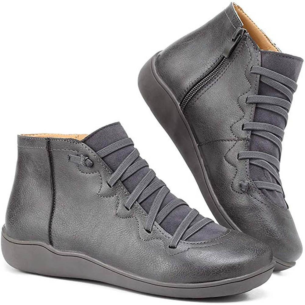 Komfortable Damen Stiefeletten für den Herbst in Grau