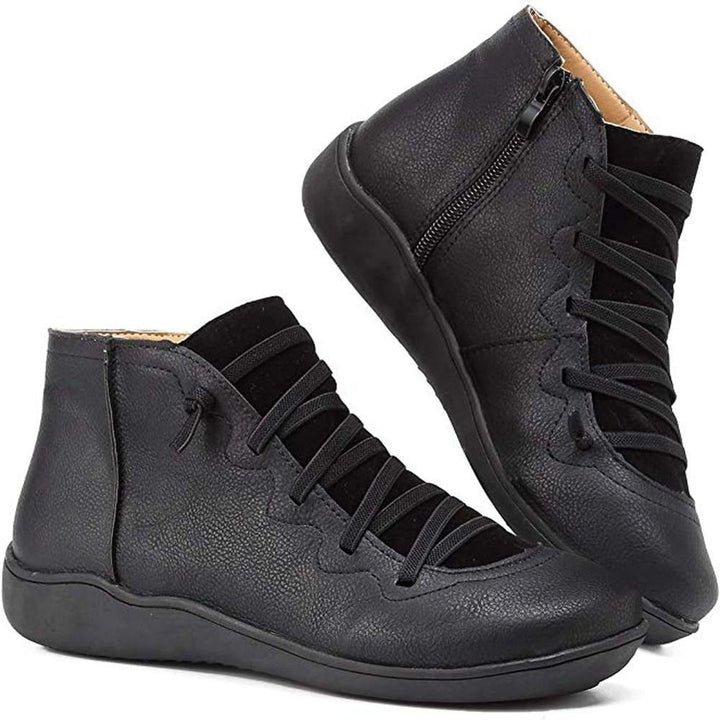 Komfortable Damen Stiefeletten für den Herbst in Schwarz