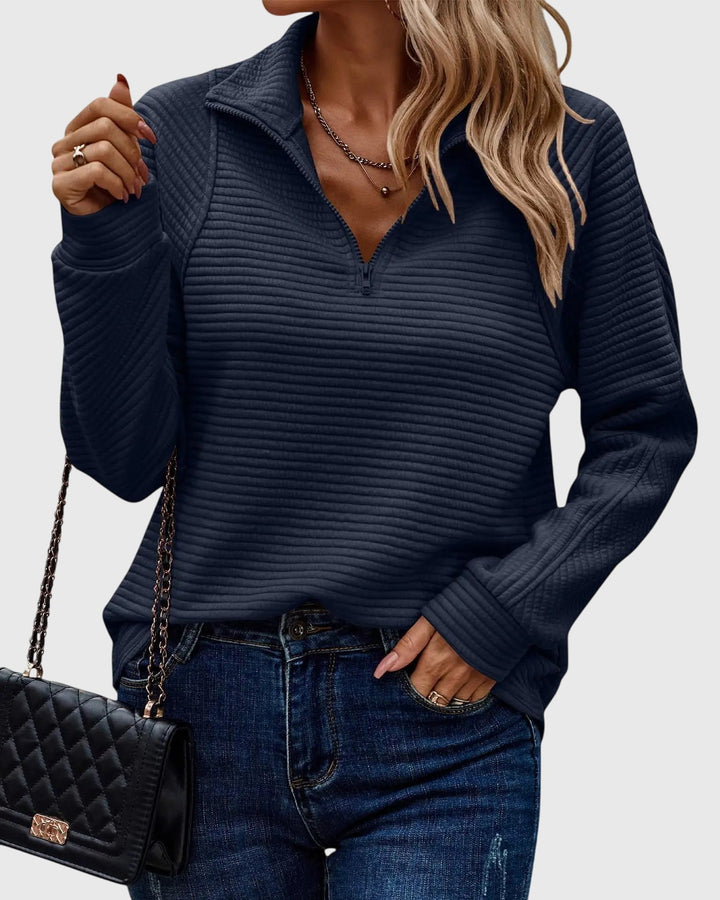 Komfortable Damen Strickjacke im eleganten Stil in Dunkelblau