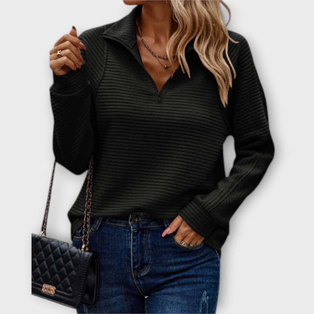 Komfortable Damen Strickjacke zum Kombinieren in Schwarz