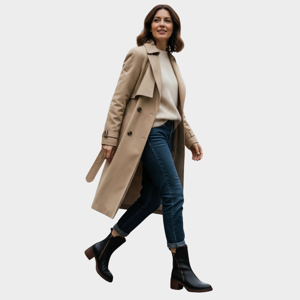 Komfortable Leder Stiefeletten für Damen (4)