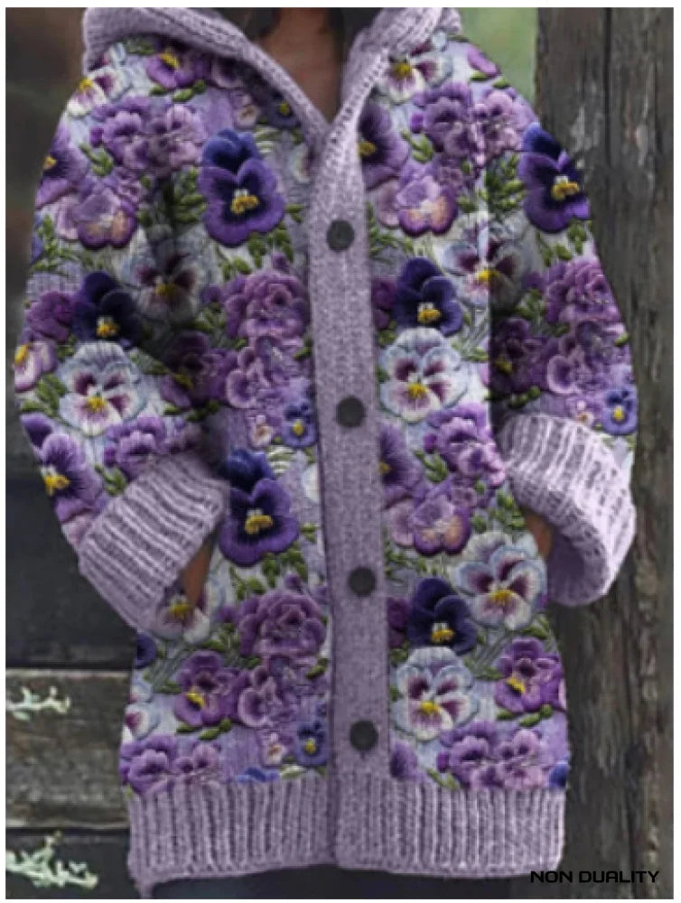 Kuschelige übergroße Damen Strickjacke zum Überziehen in Entwurf 5