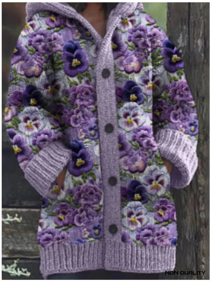 Kuschelige übergroße Damen Strickjacke zum Überziehen in Entwurf 5